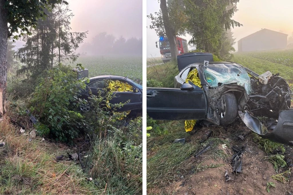 Tragiczny wypadek w Kraśniewie. Nie żyją dwie młode osoby Tragiczny wypadek w Kraśniewie. Nie żyją dwie młode osoby