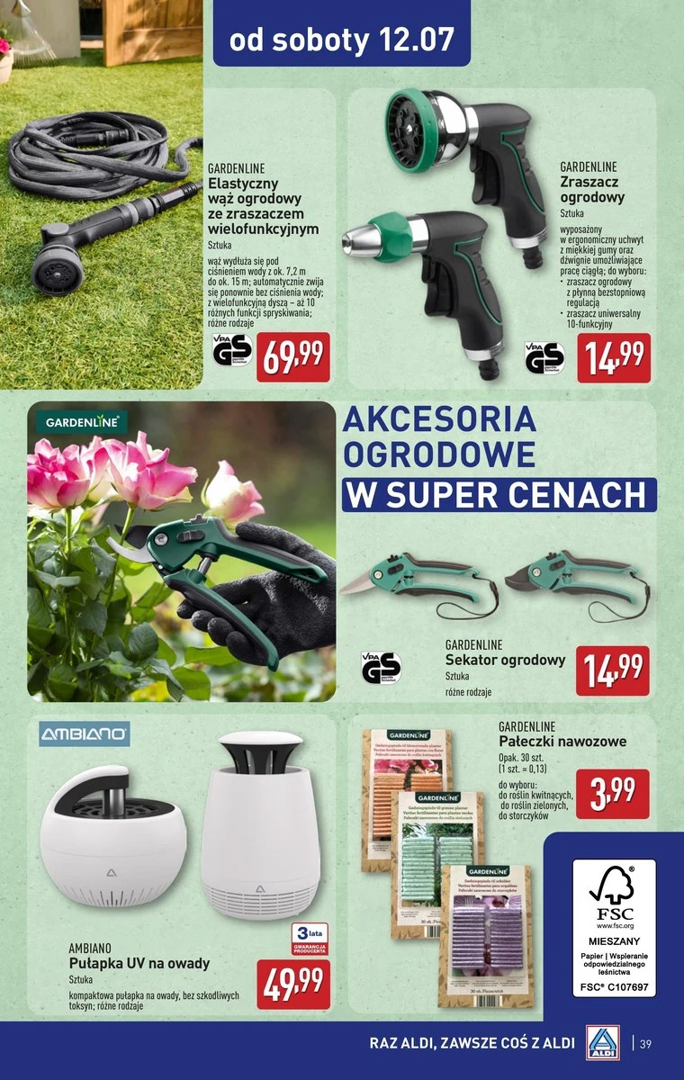 Za mniej niż 15 zł zyskasz w ogrodzie spokój i porządek. Zajrzyj do Aldi! Za mniej niż 15 zł zyskasz w ogrodzie spokój i porządek. Zajrzyj do Aldi!
