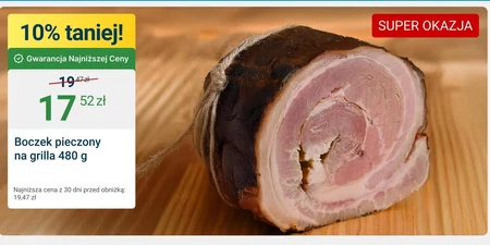 Boczek na grilla Super bock