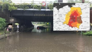 Niż genueński nad Polską. Gwałtowne opady i podtopienia