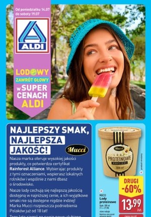 Gazetka promocyjna Aldi, ważna od 14.07.2025 do 19.07.2025.