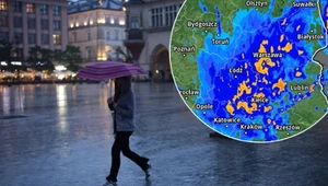 Kolejne godziny wypełnione deszczem. Niż genueński nie odpuszcza
