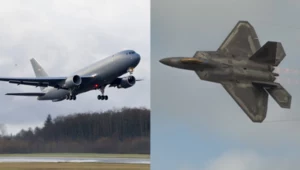 Incydent podczas tankowania F-22. Zamieszany samolot Boeinga