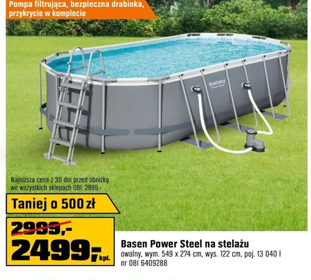 Basen na stelażu Bestway