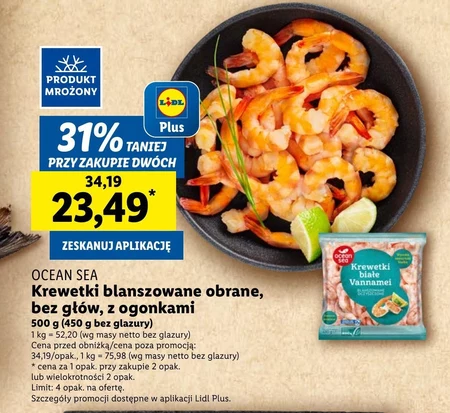 Blanszowane krewetki Ocean Sea