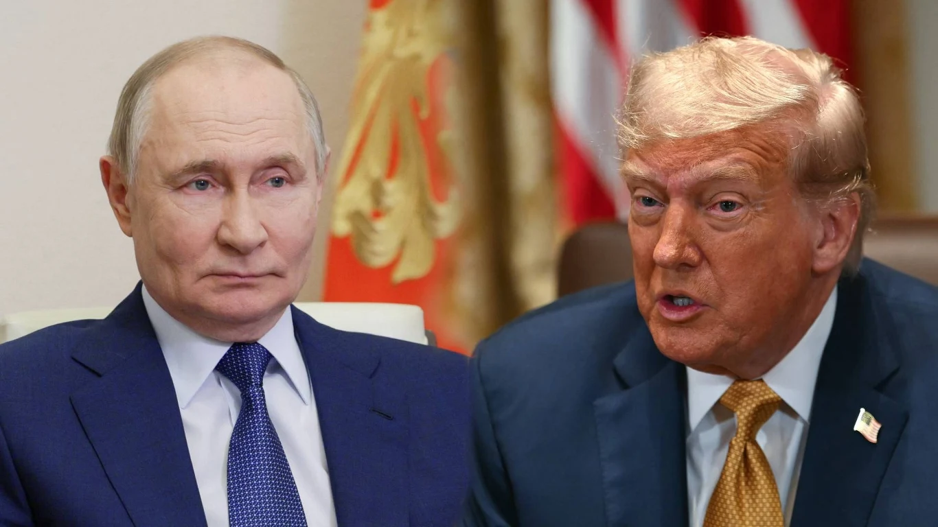 Prezydent Rosji Władimir Putin oraz prezydent USA Donald Trump Prezydent Rosji Władimir Putin oraz prezydent USA Donald Trump