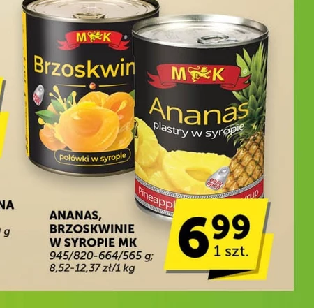 Brzoskwinie w syropie MK
