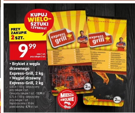 Węgiel drzewny express grill
