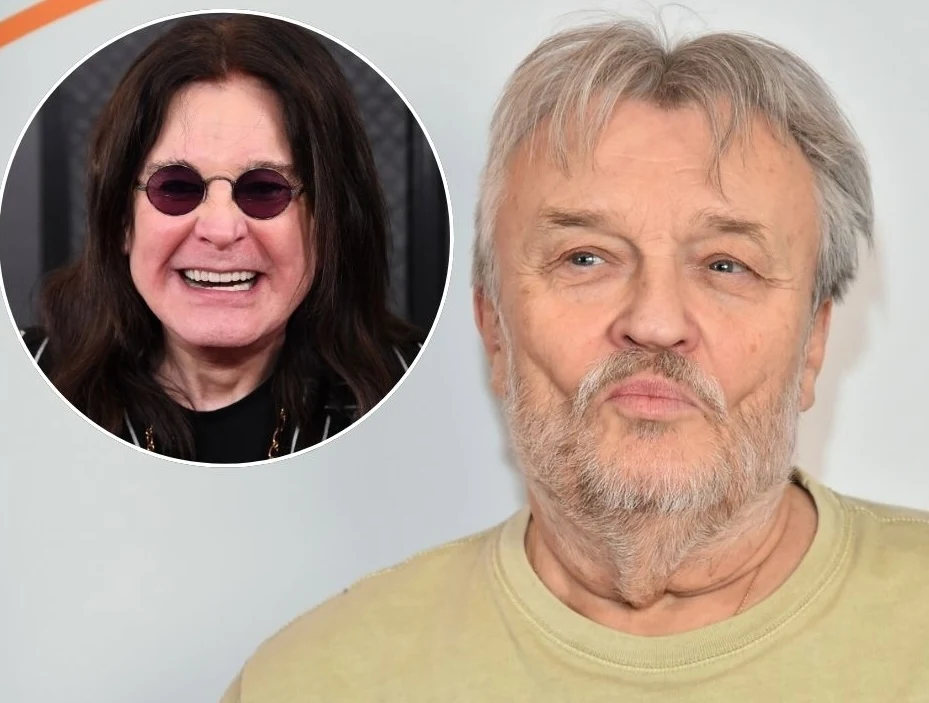 Krzysztof Cugowski wspomina o niedoszłej współpracy z Ozzym Osbournem Dojrzały mężczyzna z siwymi włosami i brodą ubrany w jasny t-shirt, na tle jasnego tła, z wyrazem twarzy wskazującym na zadumę lub niezadowolenie; w lewym górnym rogu okrągłe wstawione zdjęcie uśmiechniętego mężczyzny w okularach przeciwsłonecznych o c...