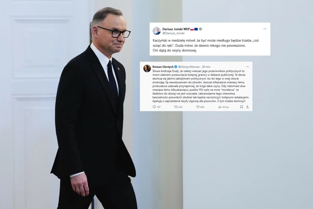 Politycy KO reagują na wypowiedź prezydenta Politycy KO reagują na wypowiedź prezydenta