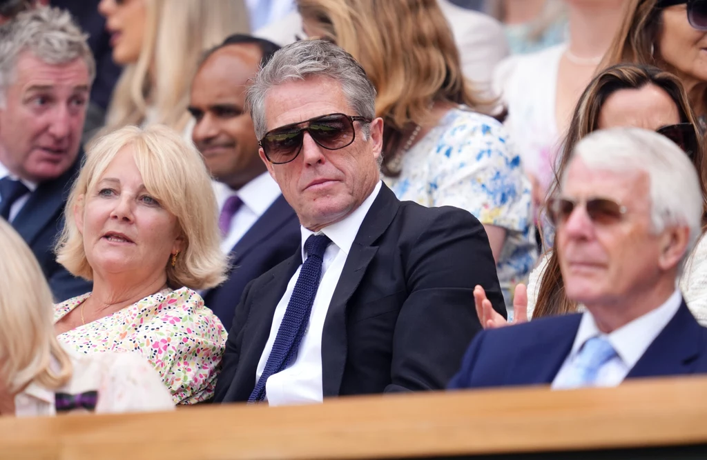 Hugh Grant na Wimbledonie 2025 Hugh Grant na Wimbledonie 2025