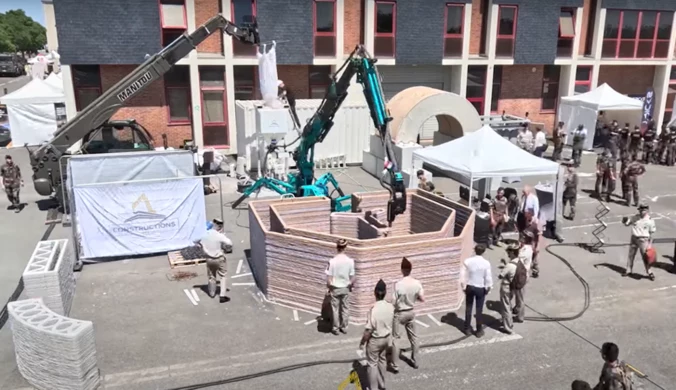 Drukarka 3D zamiast betoniarki. Tak powstają nowoczesne europejskie bunkry