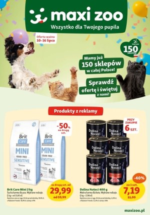 Gazetka promocyjna Maxi Zoo, ważna od 10.07.2025 do 16.07.2025.