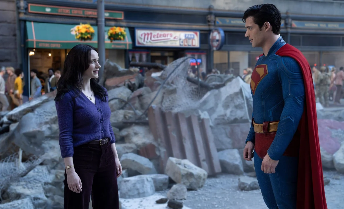Rachel Brosnahan i David Corenswet w filmie "Superman" Rachel Brosnahan i David Corenswet w filmie "Superman"