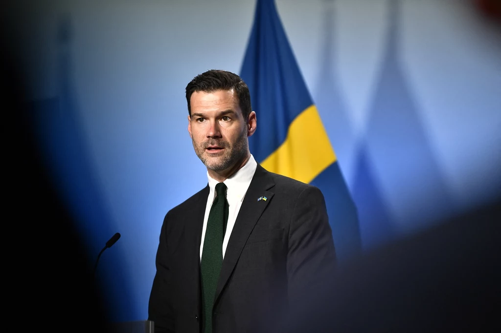 Minister Szwecji do spraw migracji Johan Forssell