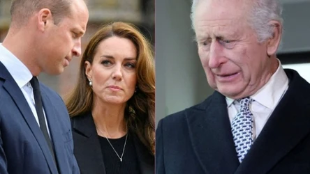 Księżna Kate, książę William i król Karol III