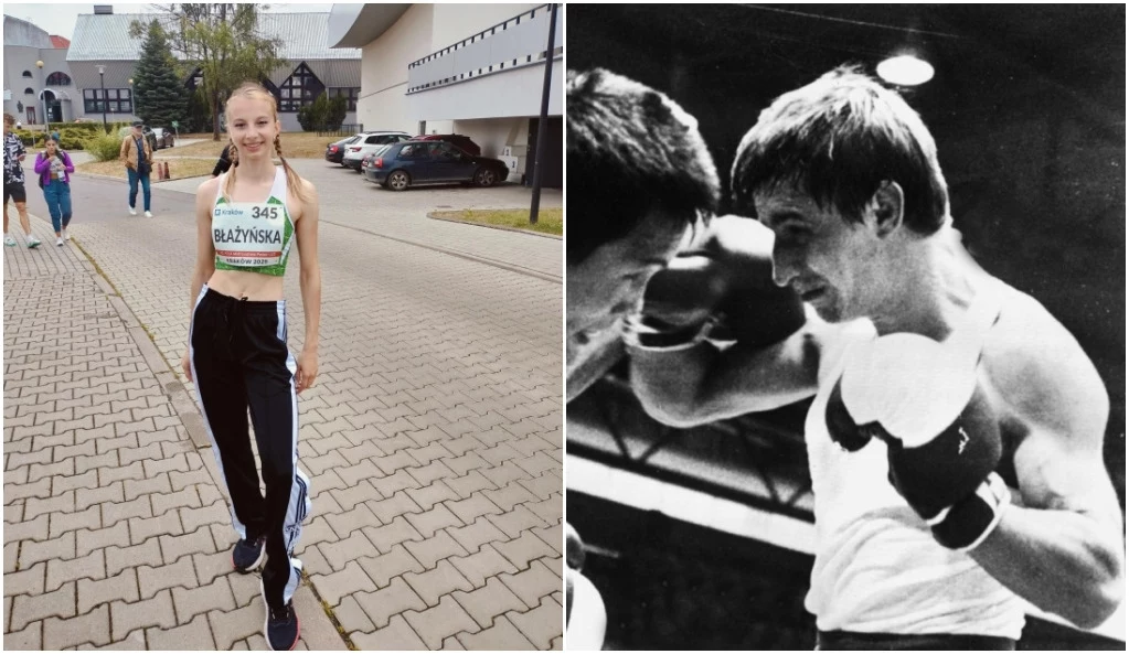 Anna Błażyńska i jej dziadek Leszek Błażyński