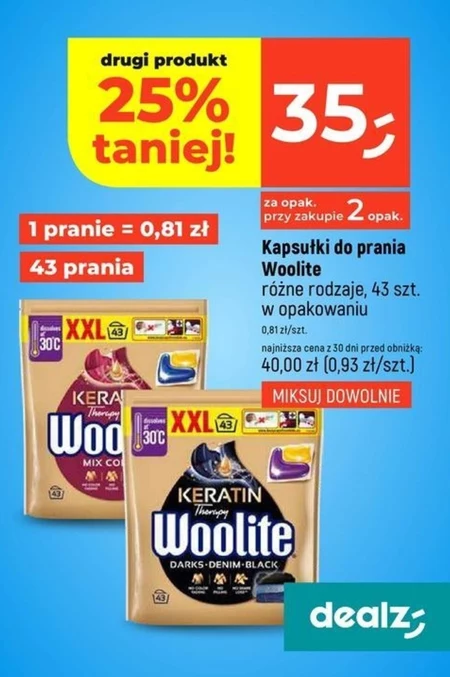 Kapsułki do prania Woolite