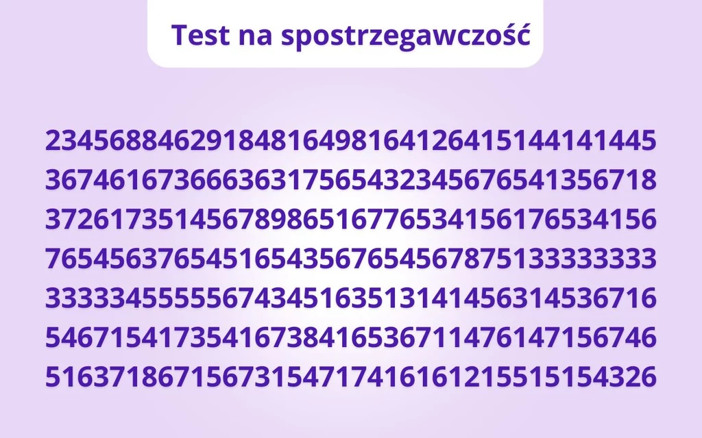 Test na spostrzegawczość: Ile widzisz "9" na obrazku? Test na spostrzegawczość: Ile widzisz "9" na obrazku?