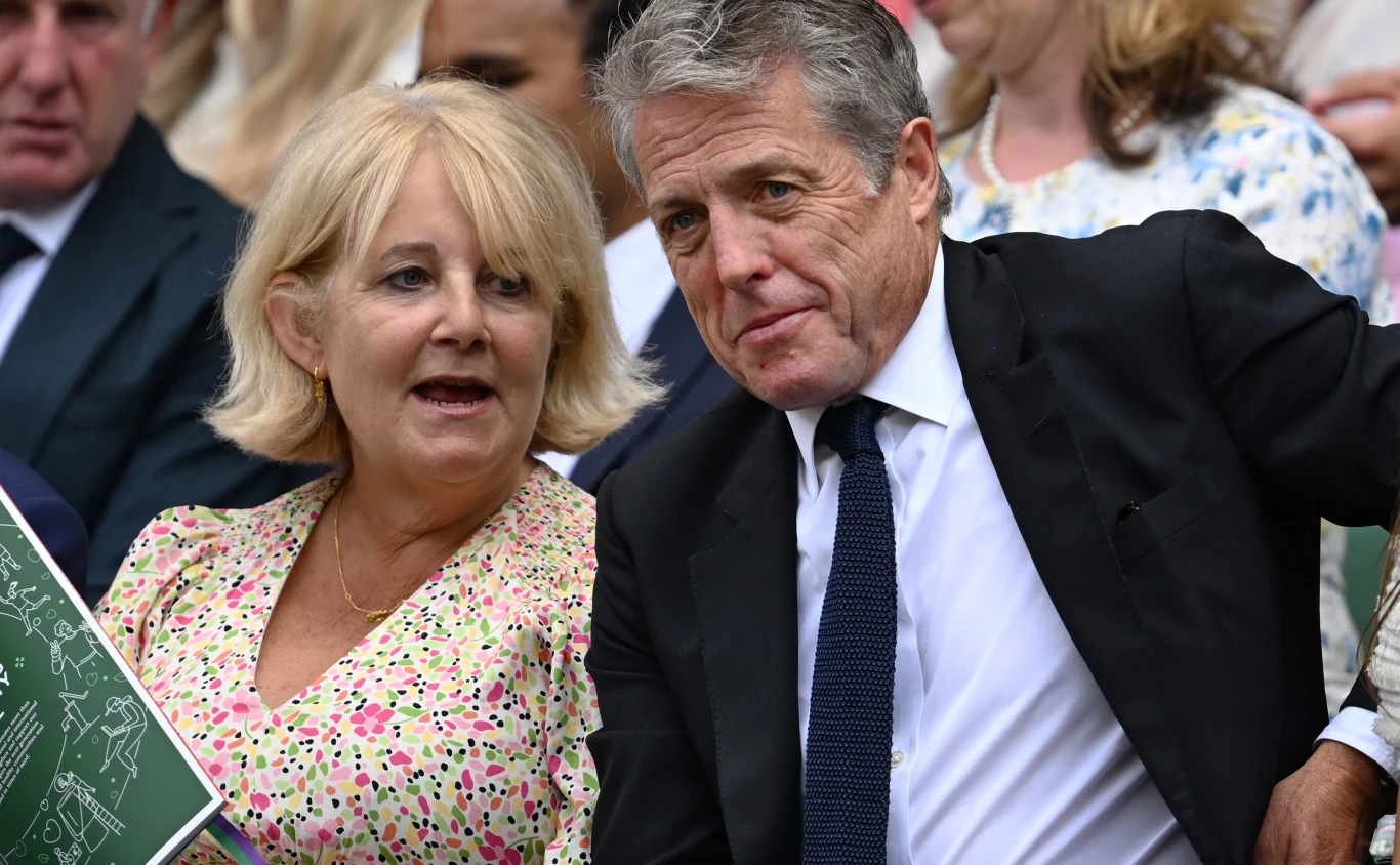 Hugh Grant na Wimbledonie 2025