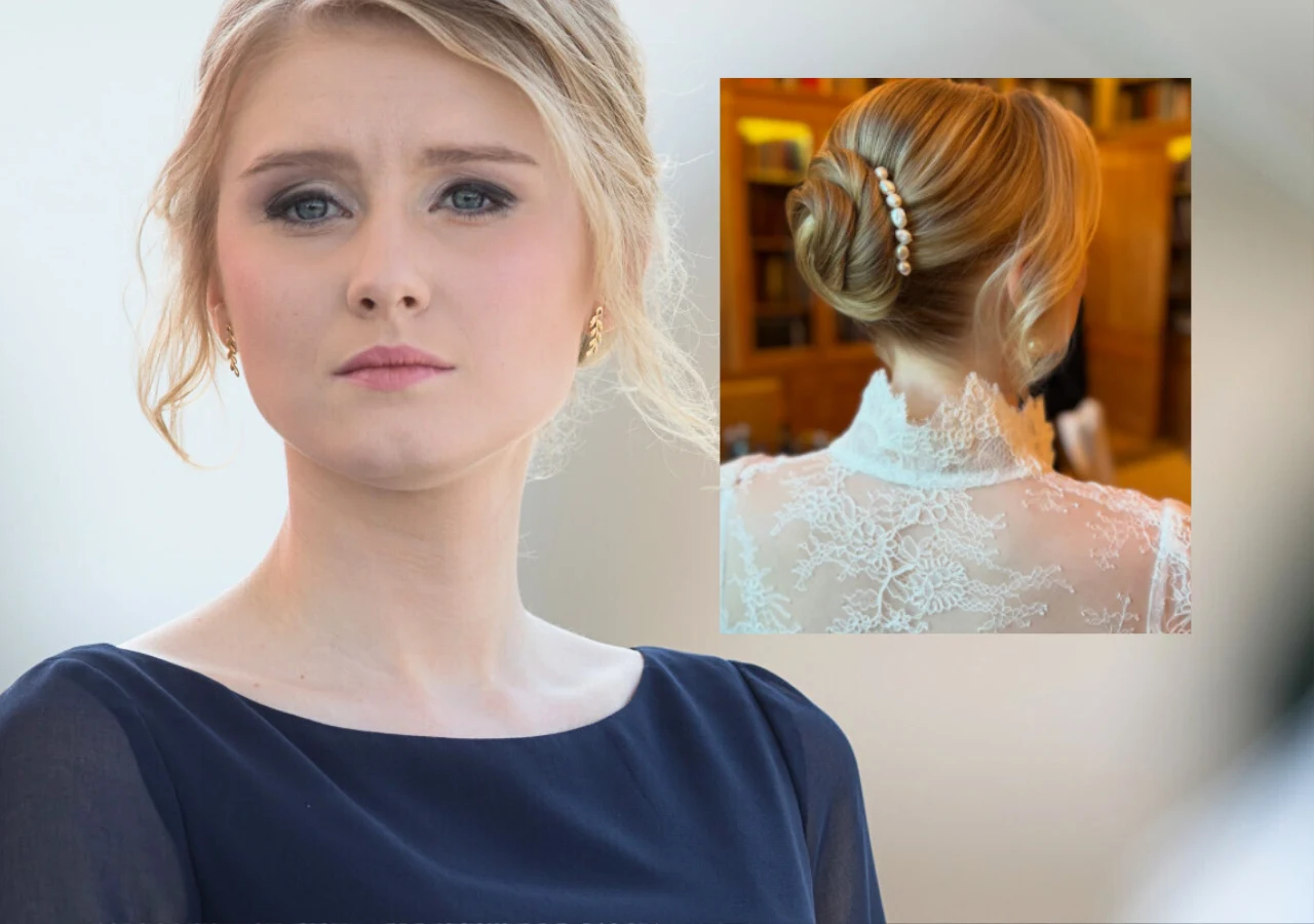 Fryzura Kingi Dudy na ślubie