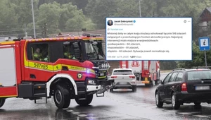 Strażacy pracowali całą dobę. Najwięcej interwencji w trzech regionach