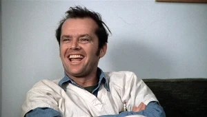 Jack Nicholson jako McMurphy w pierwszej oscarowej roli w "Locie nad kukułczym gniazdem"