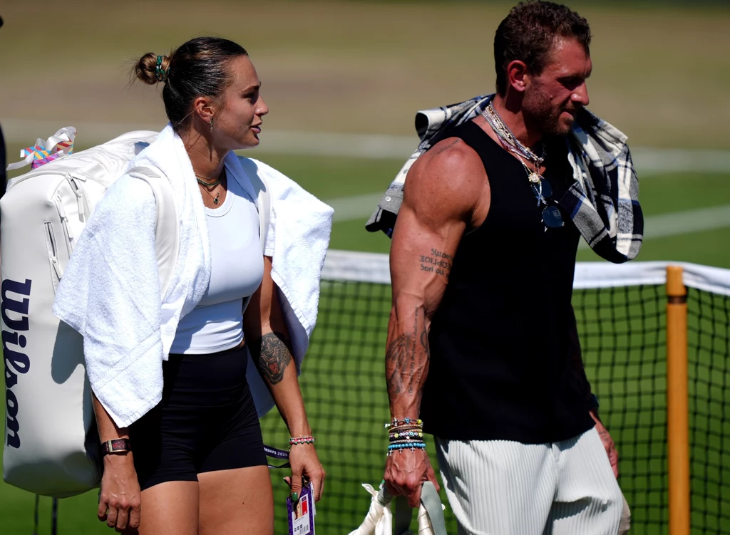 Aryna Sabalenka i Georgios Frangulis, Wimbledon 2025 Aryna Sabalenka i Georgios Frangulis, Wimbledon 2025