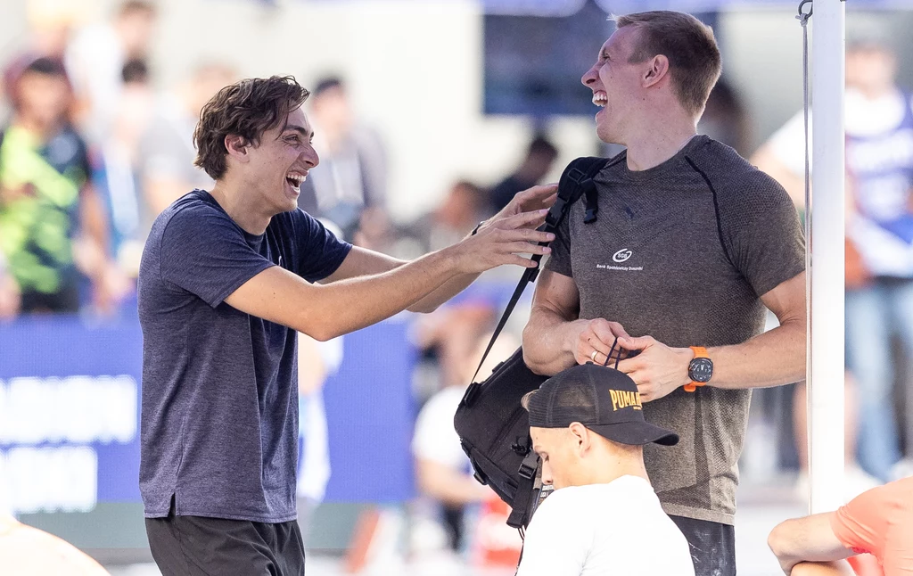 Armand Duplantis i Piotr Lisek Armand Duplantis i Piotr Lisek