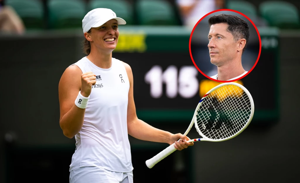 Iga Świątek i Robert Lewandowski Iga Świątek i Robert Lewandowski