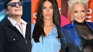 Robert Gawliński, Roxie i Małgorzata Ostrowska podczas koncertu "Lata z Radiem i TVP"