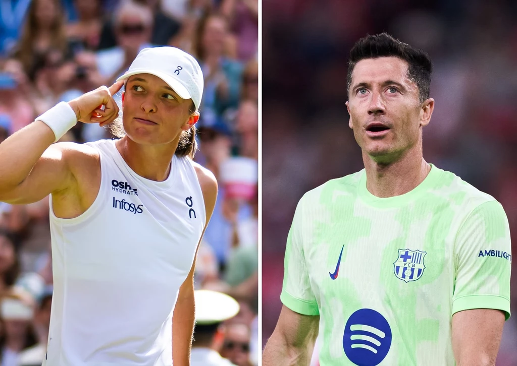 Iga Świątek i Robert Lewandowski