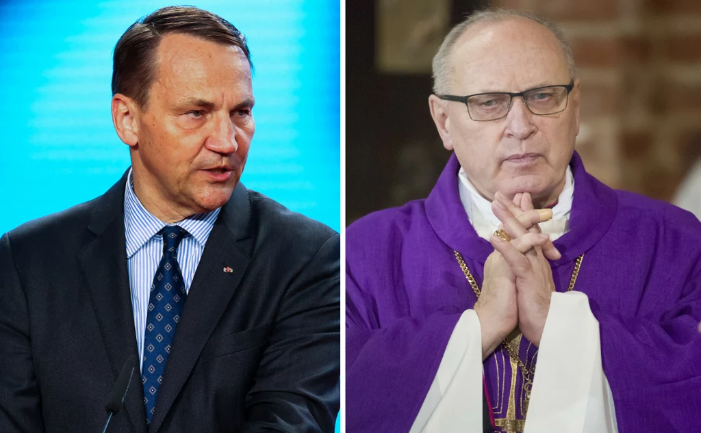 Minister Radosław Sikorski oraz biskup Wiesław Mering Minister Radosław Sikorski oraz biskup Wiesław Mering