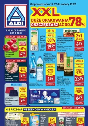 Gazetka promocyjna Aldi, ważna od 14.07.2025 do 19.07.2025.