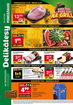 Gazetka promocyjna Delikatesy Centrum, ważna od 14.07.2025 do 20.07.2025.