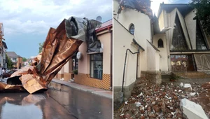 Potężna burza w Brzesku. Dach kościoła zerwany, wielka ewakuacja