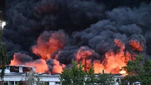 Ogromny pożar w Mińsku Mazowieckim. Kłęby dymu nad miastem
