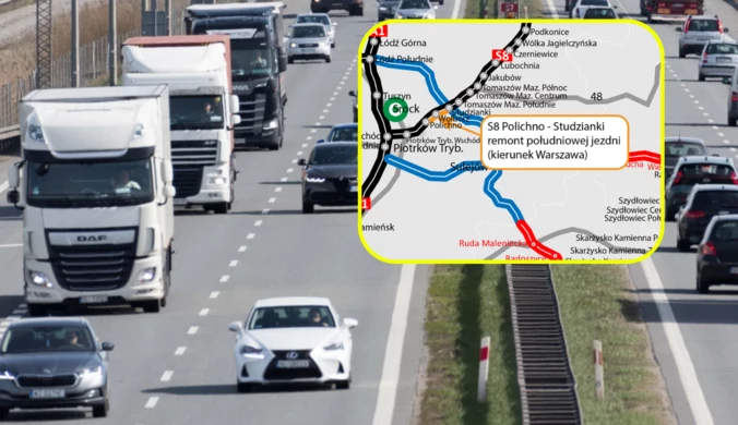 15 lipca rozpocznie się remont betonowego odcinka S8 o długości 9 kilometrów.