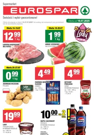 Gazetka promocyjna EuroSPAR, ważna od 16.07.2025 do 27.07.2025.