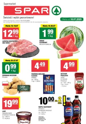 Gazetka promocyjna SPAR, ważna od 16.07.2025 do 27.07.2025.