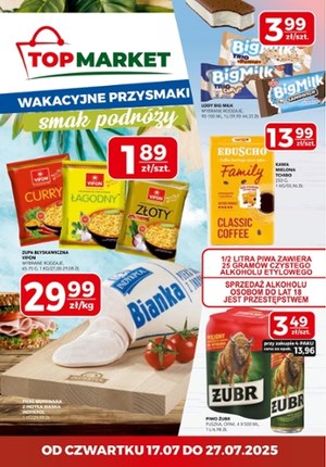 Gazetka promocyjna Top Market, ważna od 17.07.2025 do 27.07.2025.