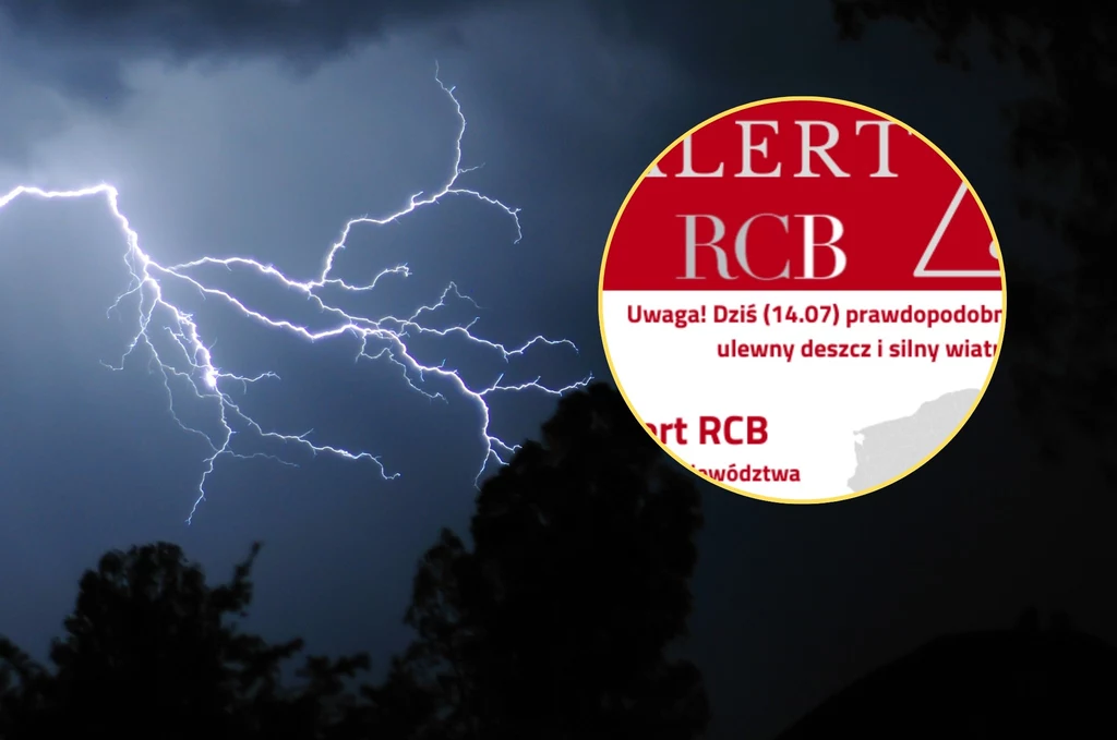 Alert RCB trafił do mieszkańców wielu powiatów w województwie małopolskim. Trzeba tam uważać na groźne burze z ulewami i silnym wiatrem Alert RCB trafił do mieszkańców wielu powiatów w województwie małopolskim. Trzeba tam uważać na groźne burze z ulewami i silnym wiatrem