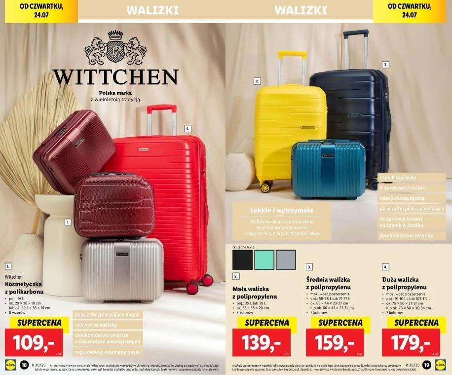 Lidl oferuje walizki Wittchen! Lidl oferuje walizki Wittchen!