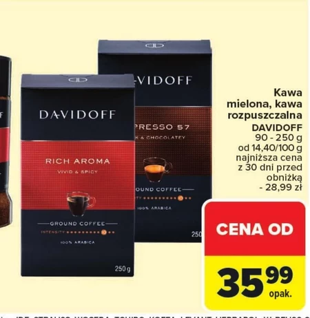 Мелена кава Davidoff