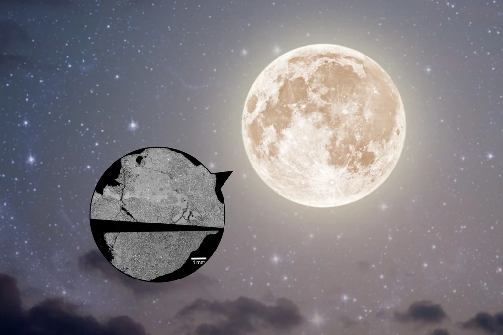 Naukowcu są zdania, że liczący 2,35 miliarda księżycowy meteoryt wypełnia lukę w rozumieniu historii Księżyca. Naukowcu są zdania, że liczący 2,35 miliarda księżycowy meteoryt wypełnia lukę w rozumieniu historii Księżyca.