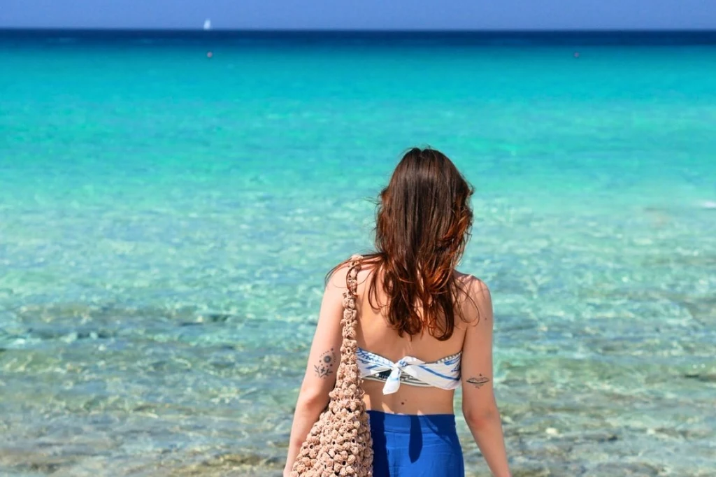 Odwiedziłam już wiele plaż w Apulii, jednak nigdzie nie widziałam tak pięknej wody jak tutaj Odwiedziłam już wiele plaż w Apulii, jednak nigdzie nie widziałam tak pięknej wody jak tutaj
