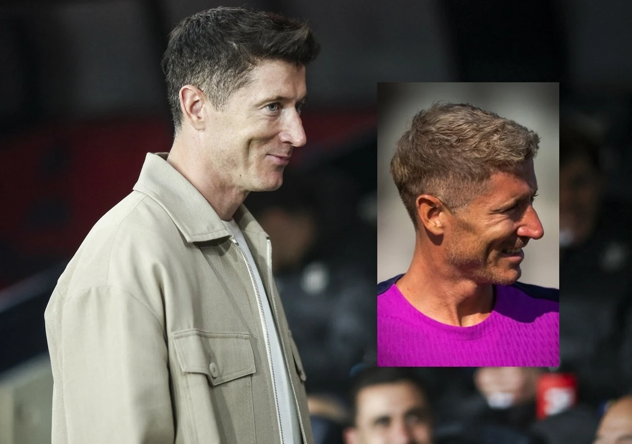 Robert Lewandowski przefarbował się na blond
