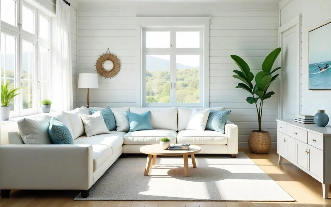 Styl coastal kojarzy się z wakacjami nad morzem