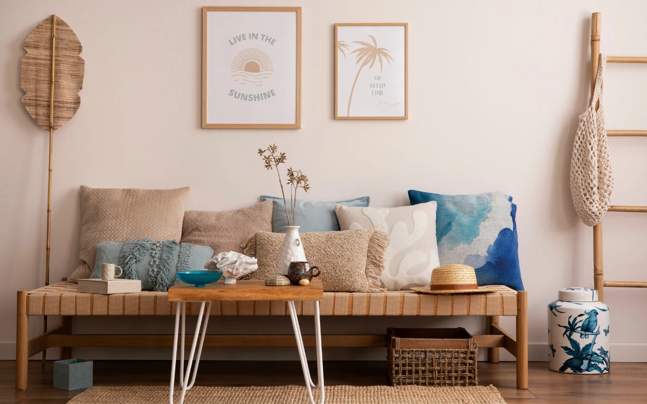 Styl coastal łatwo wprowadzić do wnętrza przy pomocy dodatków