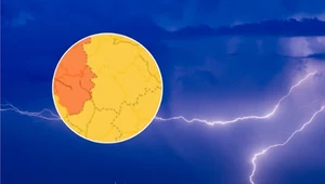 W części województwa zachodniopomorskiego obowiązują pomarańczowe alerty IMGW drugiego stopnia z powodu silnego deszczu z burzamipowodu burz